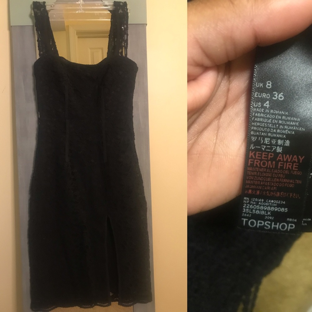 TopShop Black Lace Dress